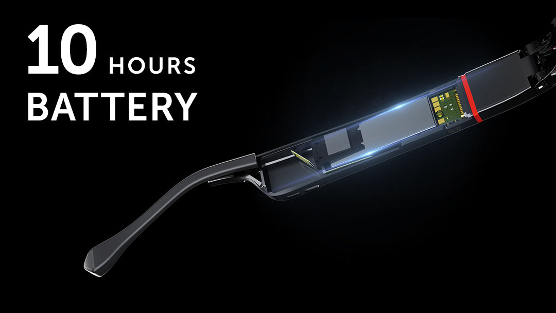 Solos smartglasses battery life illustration