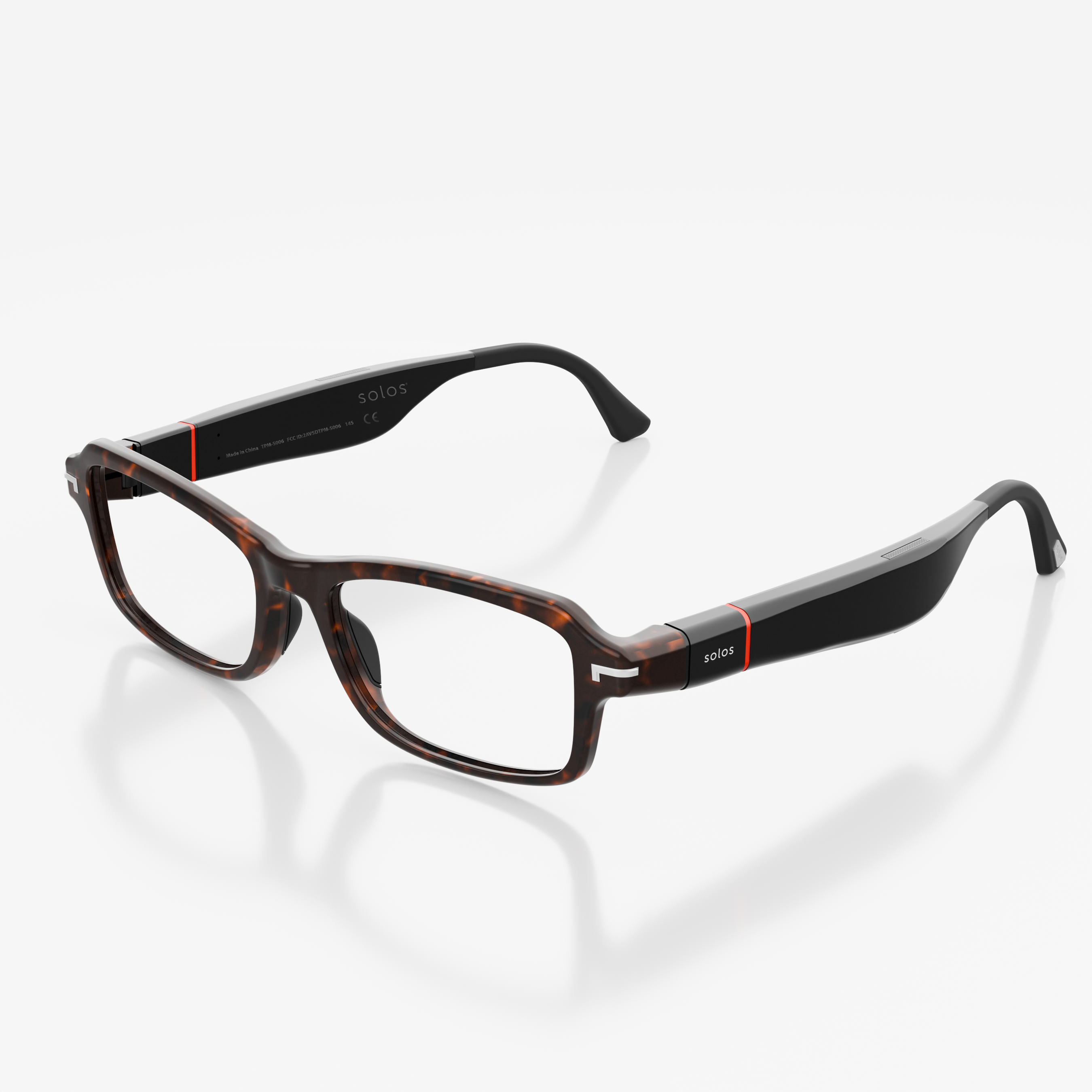 Hydro 13 audio smartglasses in shiny havana