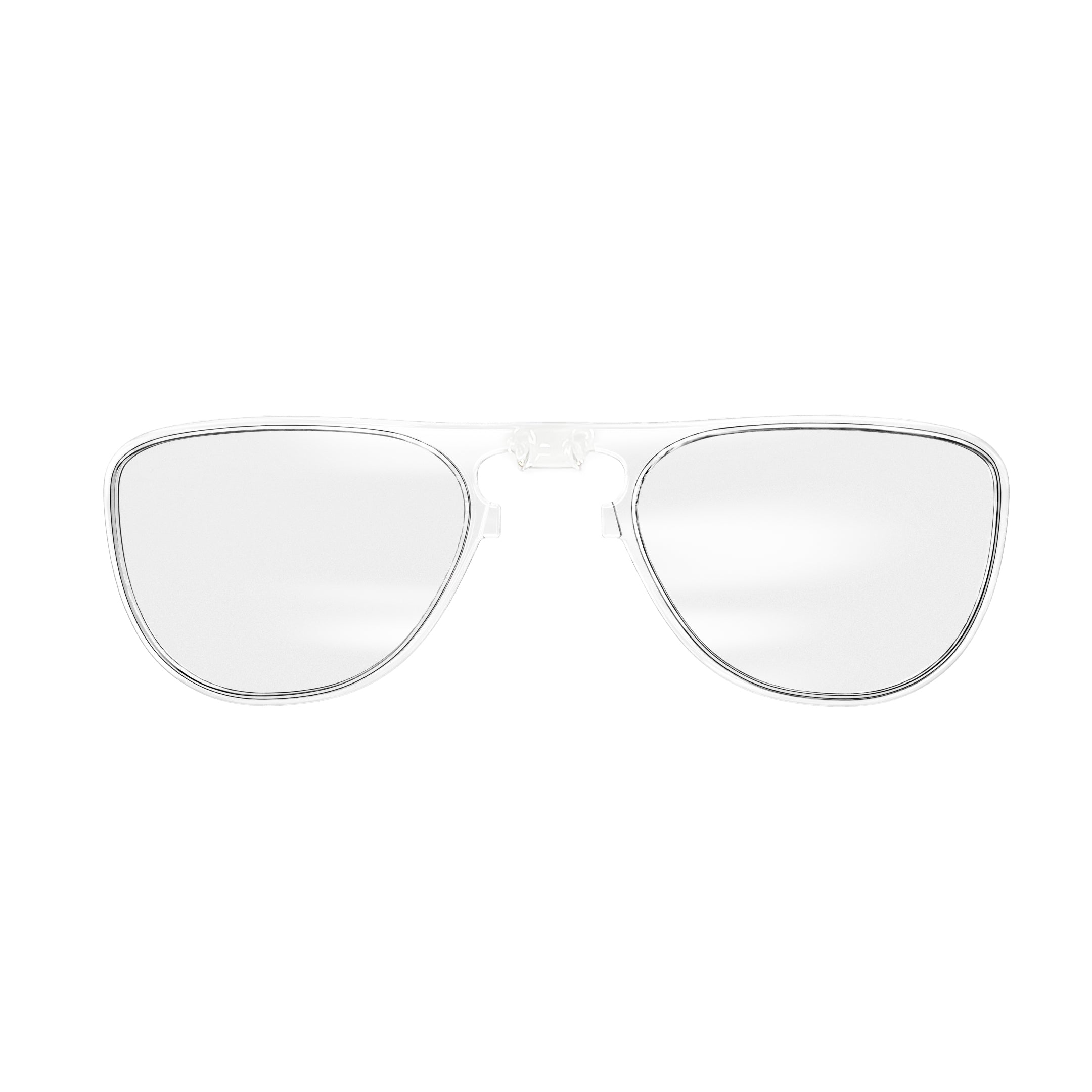 Clip-on prescription lens carrier for smartglasses